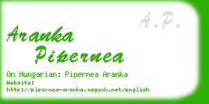 aranka pipernea business card